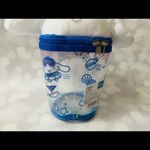 𝅺bnwt Sanrio Cinnamoroll Clear Pouch Plush - Picture 3 of 3